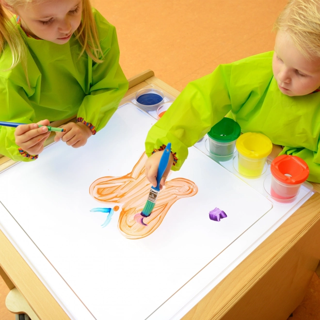 Cornice sensoriale Masterkidz con pannello LED e vassoio trasparente da disegno