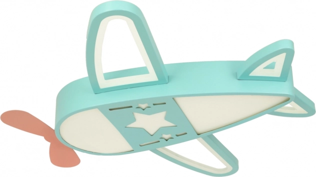 Luce da soffitto LED per bambini a forma di aereo con telecomando