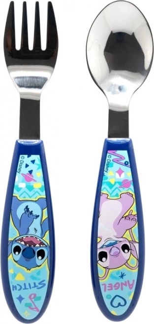 Posate per bambini con motivo Stitch