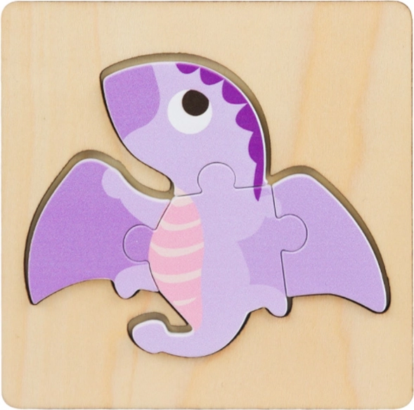 Puzzle in legno Dinosauri 11 x 11 cm