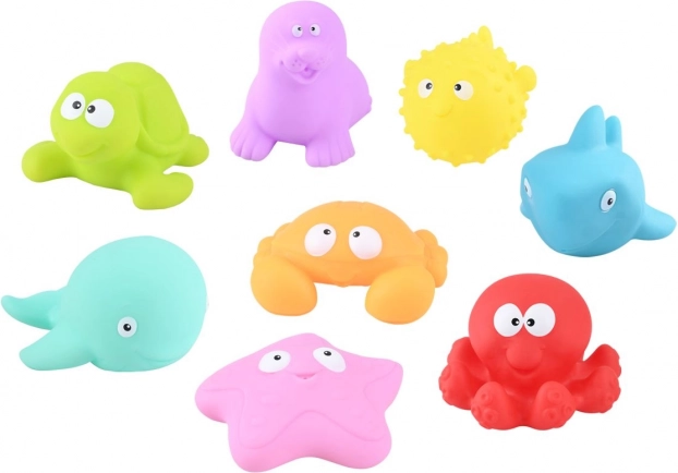 Animaletti da bagno – set 4 pz, 8 cm, 2 varianti