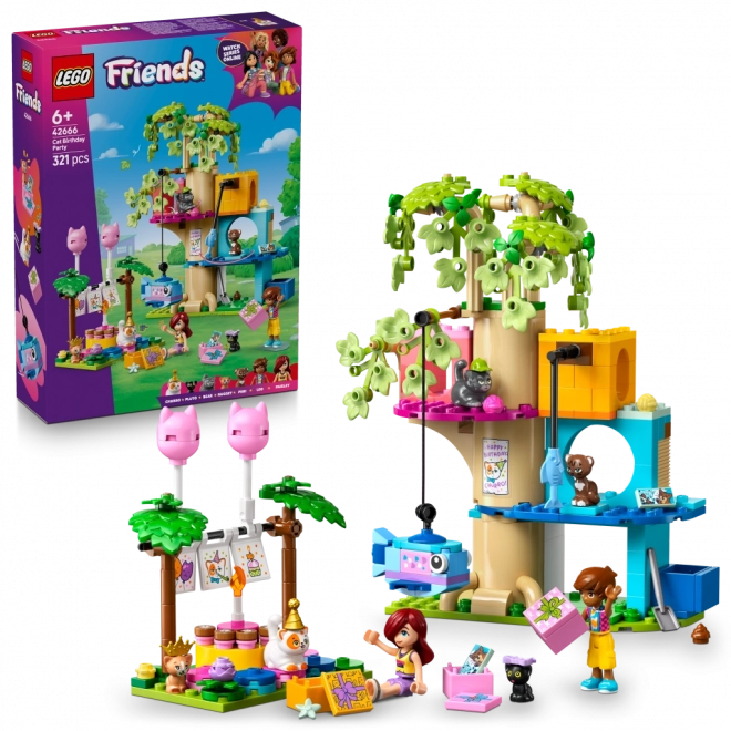 Lego Friends Festa di compleanno del gatto e casa sull'albero