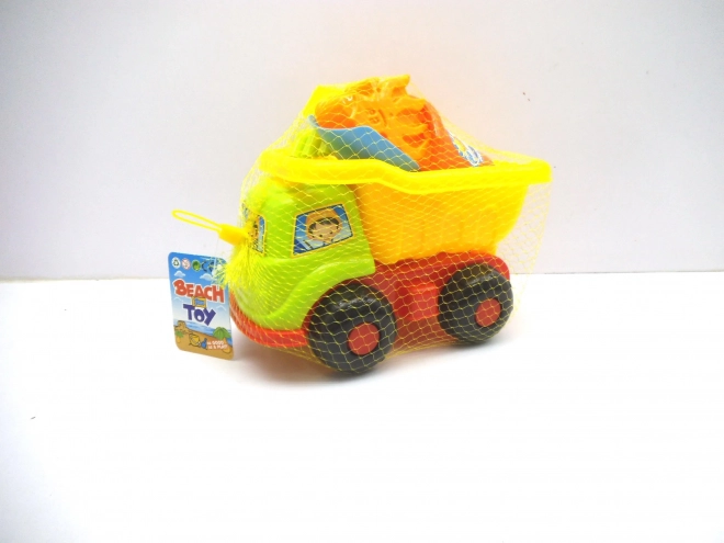 Set da spiaggia con camion giocattolo 25 cm