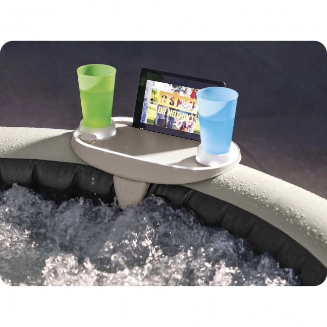 Portabicchieri con illuminazione LED e spazio per tablet, telefono SPA INTEX 28520