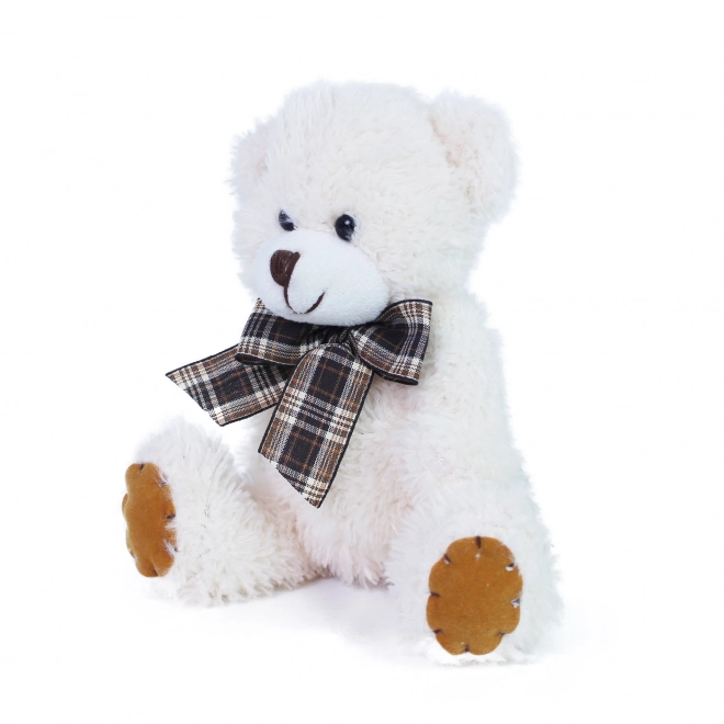 Orsacchiotto di peluche con fiocco 15 cm beige