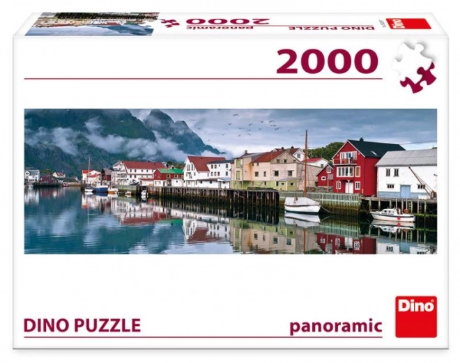 Puzzle panoramico villaggio di pescatori 2000 pezzi