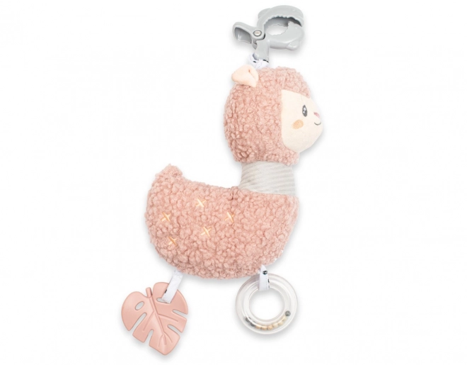 Lama giocattolo in peluche con clip New Baby 20 cm