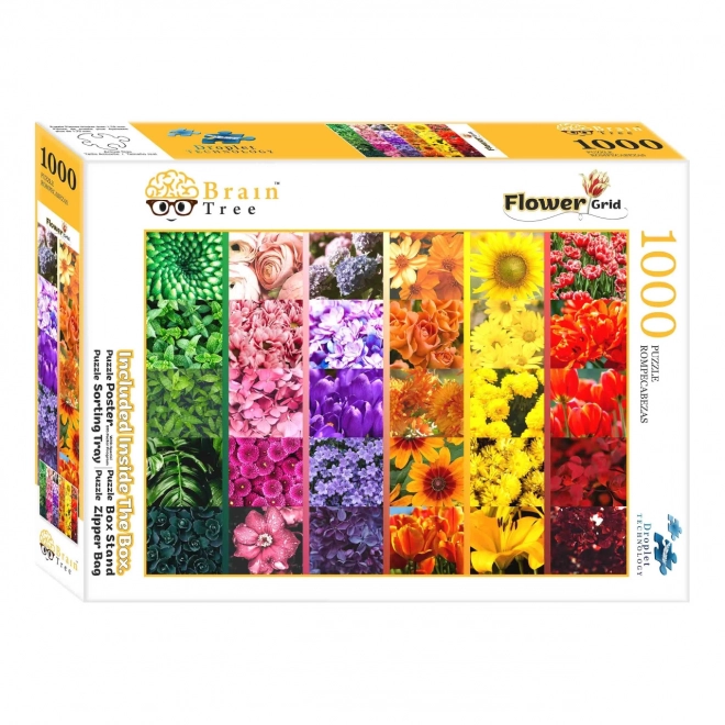 Puzzle Albero Nascondiglio con Fiori 1000 Pezzi