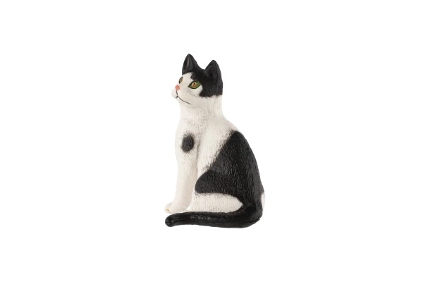 figura di plastica di gatto domestico 4 cm in sacchetto