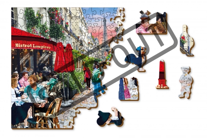 Puzzle in legno Bistrot parigino 2 in 1