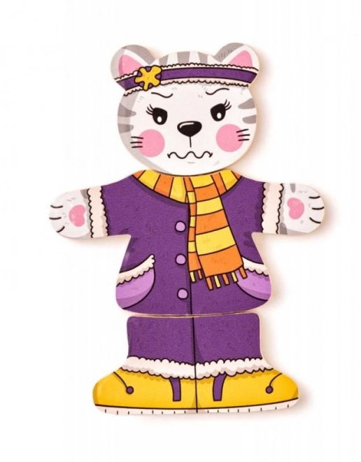 Puzzle gatto da vestire