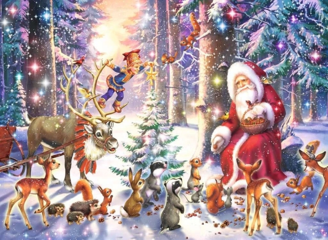 Puzzle Natale nel bosco XXL 100 pezzi