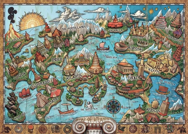 Ravensburger Puzzle Atlantide Misteriosa 1000 Pezzi