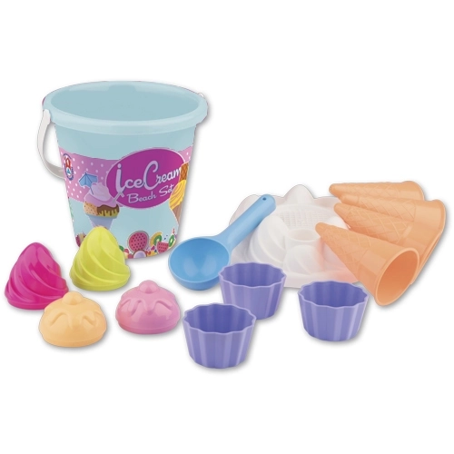 Set da Spiaggia Gelato - Medio, Blu