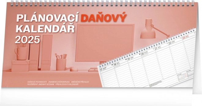 Calendario da tavolo pianificatore fiscale 2025