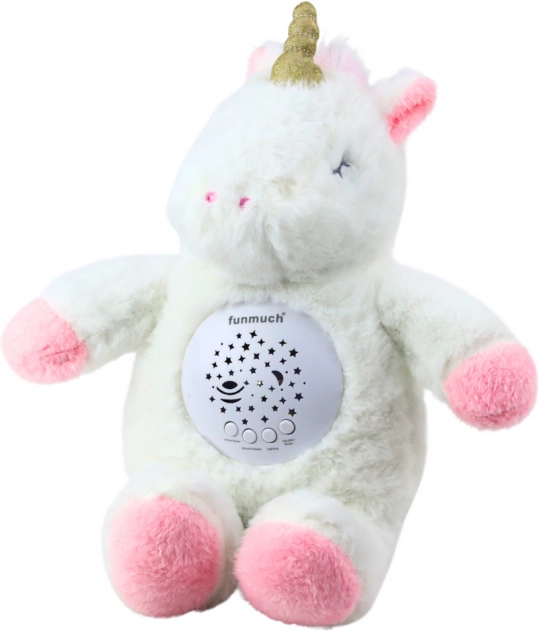 Unicorno di peluche con proiettore e melodie