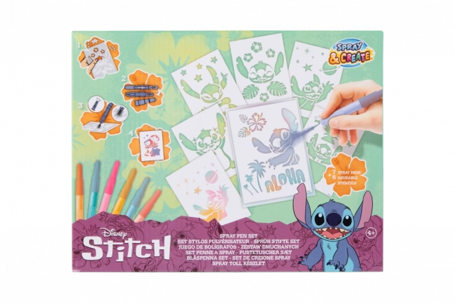 Grande set creativo di pittura con pennarelli soffianti di Stitch