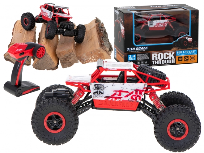 Auto telecomandato RC Rock Crawler blu – Rosso