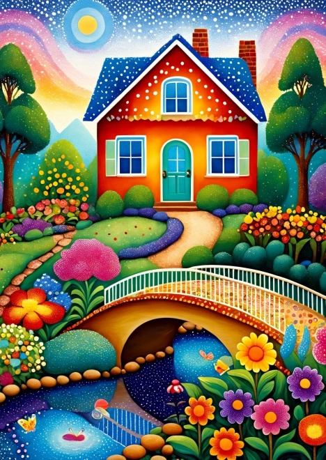 Puzzle La Casa Colorata da 1000 Pezzi