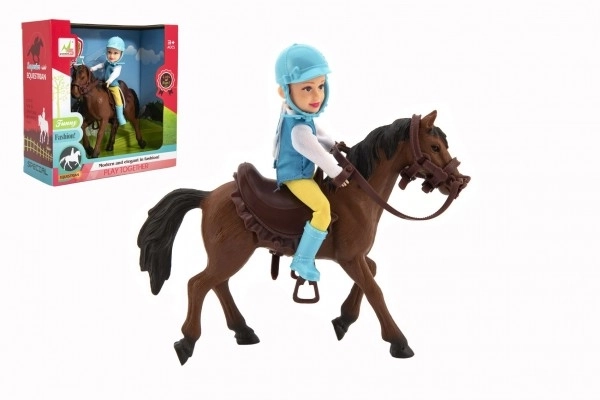 Cavallo con fantino 20cm