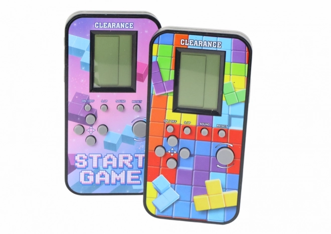 Gioco elettronico logico Tetris con forma di telefono