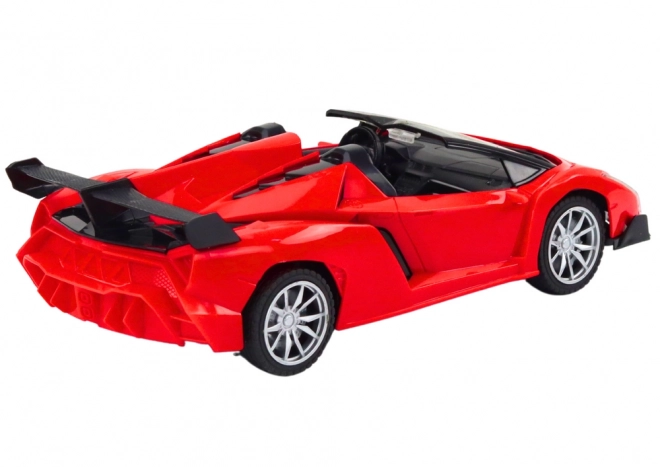 Auto sportivo radiocomandato rosso 1:18