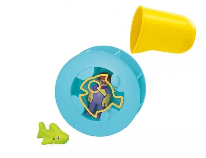 Set da gioco con mulino ad acqua e piccolo squalo Aqua