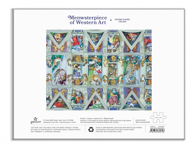 Puzzle Meowsterpiece: Cappella Sistina da 2000 Pezzi