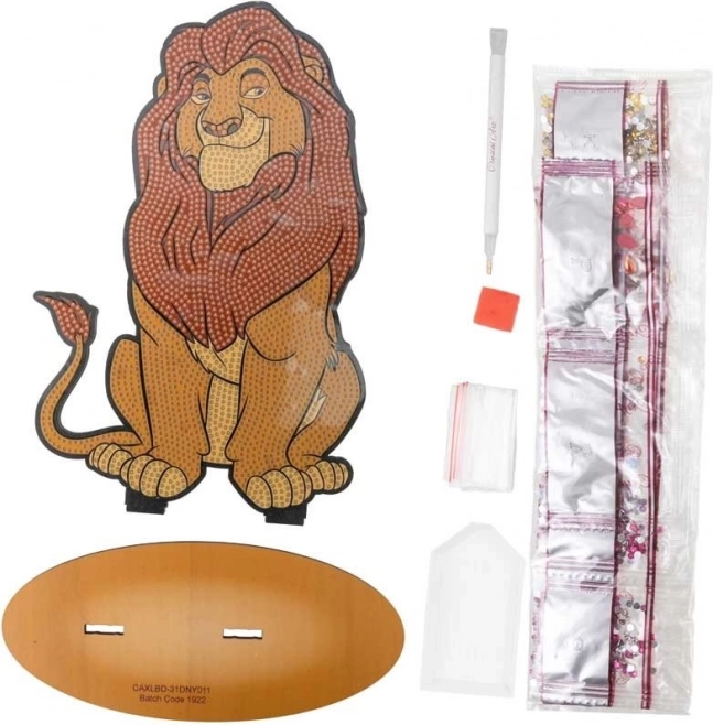 Pittura di diamanti Re Leone: Mufasa