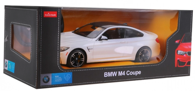 Auto telecomandato BMW M4 Coupé bianco in scala 1:14 di Rastar