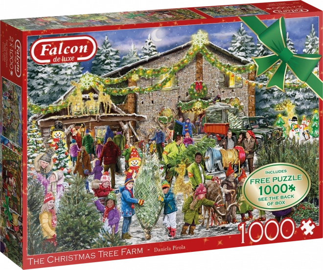 Puzzle di Natale con alberi di FALCON