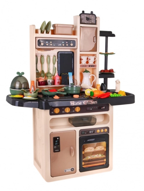 Cucina multifunzione per bambini con rubinetto e piano cottura interattivo