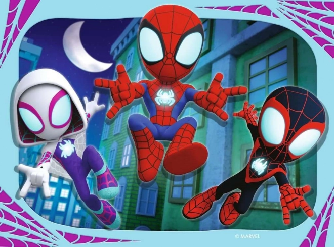 Puzzle Spidey e i suoi fantastici amici 4 in 1