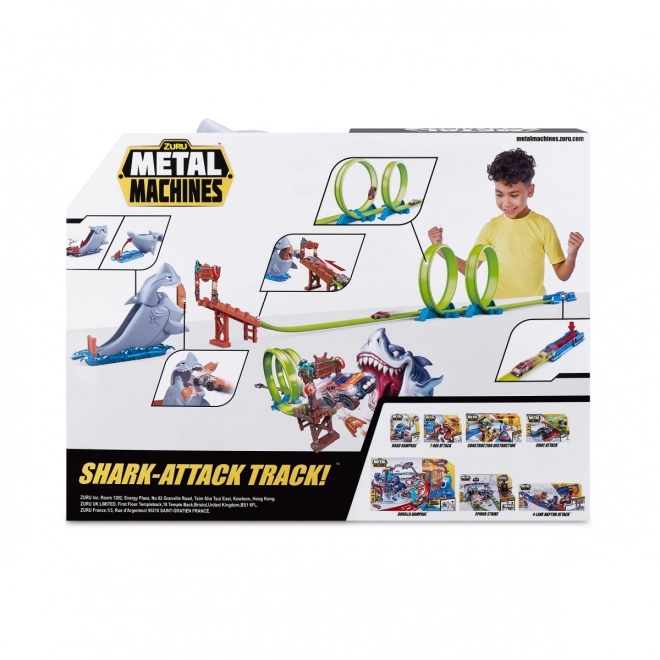 Set pista d'attacco dello squalo Metal Machines