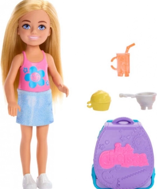 Bambola Barbie Chelsea con zaino e gattino