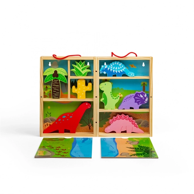 Scatola di gioco Dinosauri Bigjigs Toys