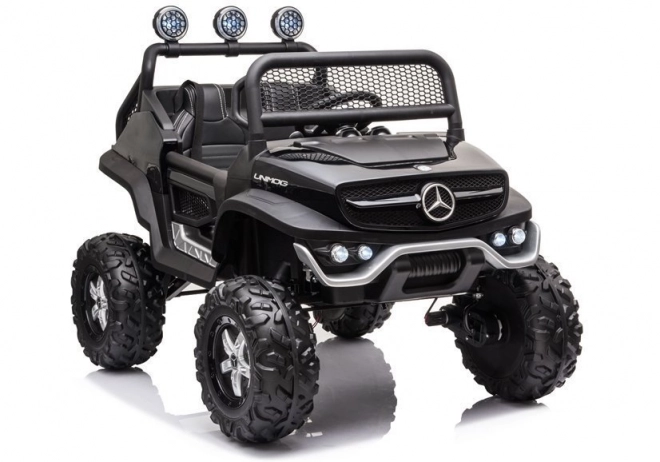 Auto elettrico a batteria Mercedes Unimog S rosso – Nero