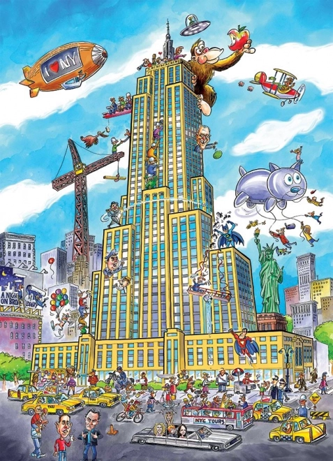 Puzzle DoodleTown: Empire State 1000 Pezzi