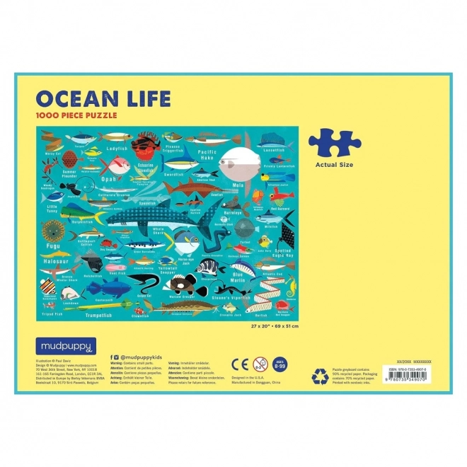 Puzzle Vita nell'Oceano 1000 Pezzi