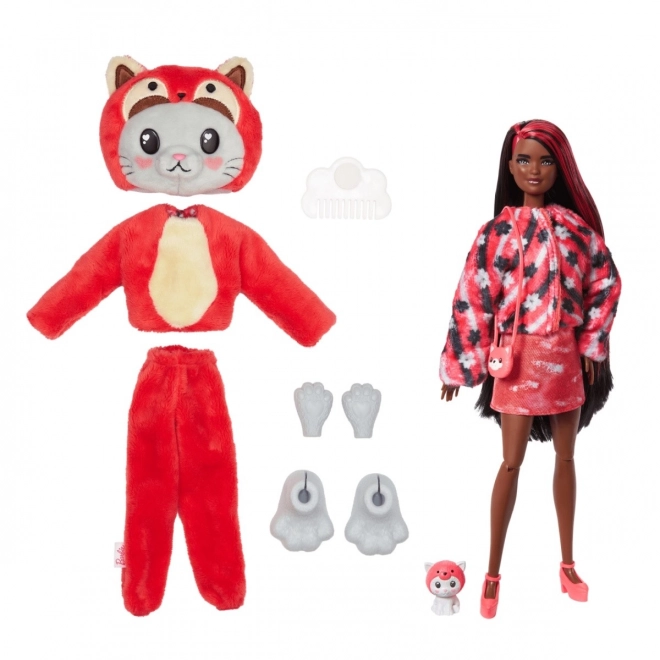 Barbie Cutie Reveal Gatto Panda Rossa