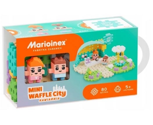 Mini blocchi Waffle - Gioco Caffetteria con 80 Pezzi