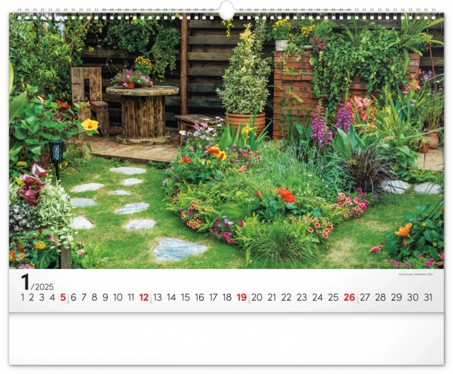 Calendario da parete Giardini 2025