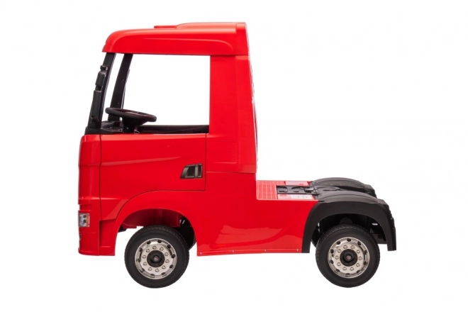 Auto elettrico Scania rosso 4x4