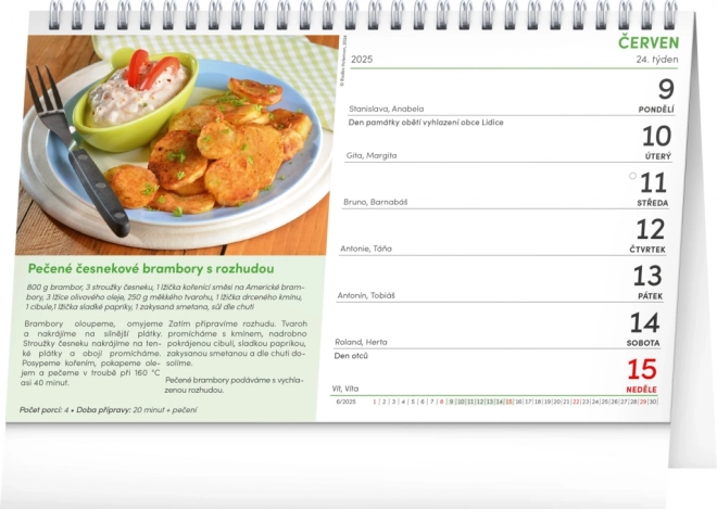 Calendario da tavolo Cuciniamo facilmente e velocemente 2025