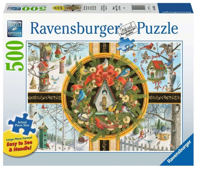 Ravensburger puzzle uccelli canori natalizi XXL 500 pezzi