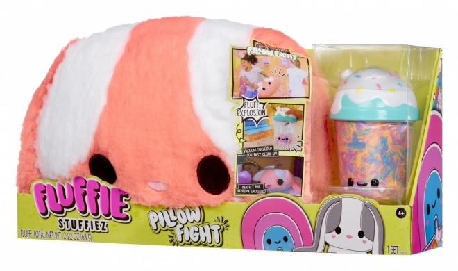 Cuscino Fluffie Stuffiez Pillow Fight, Coniglio