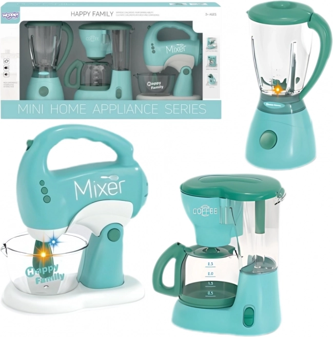 WOOPIE Set di elettrodomestici per bambini 3in1 Frullatore Mixer Robot da cucina