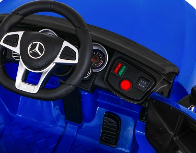 Mercedes Benz GLC63S per bambini Blu + telecomando + trazione 4x4 + MP3 LED + EVA + partenza lenta