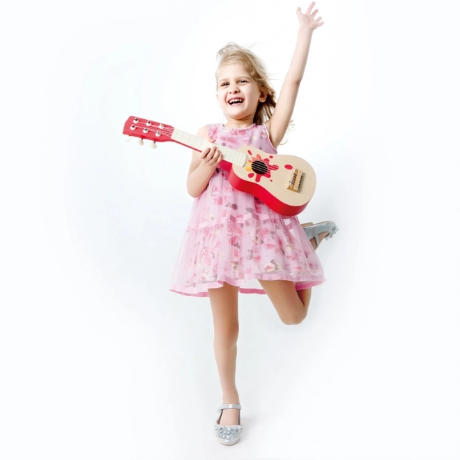 Chitarra in legno con plettro per bambini