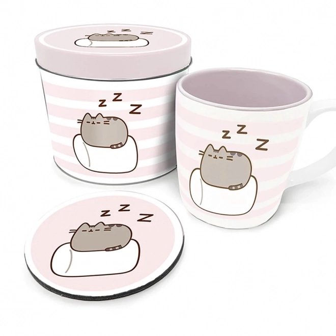 set regalo in latta Pusheen